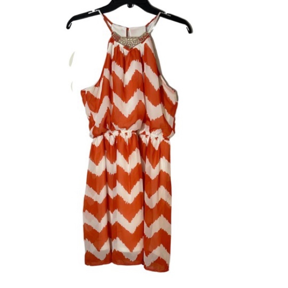 As U Wish Chevron Dress-Medium